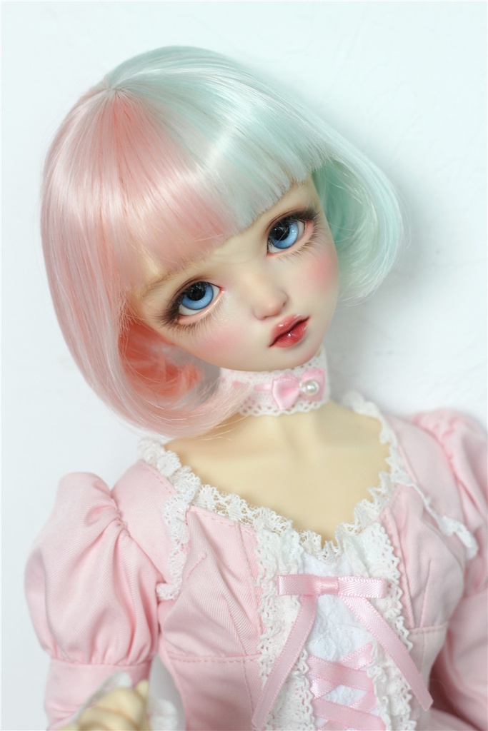 【カカ星球】【6-7, 7-8, 8.5-9inch】ドールウィッグ ツートンカラー(取り寄せ)