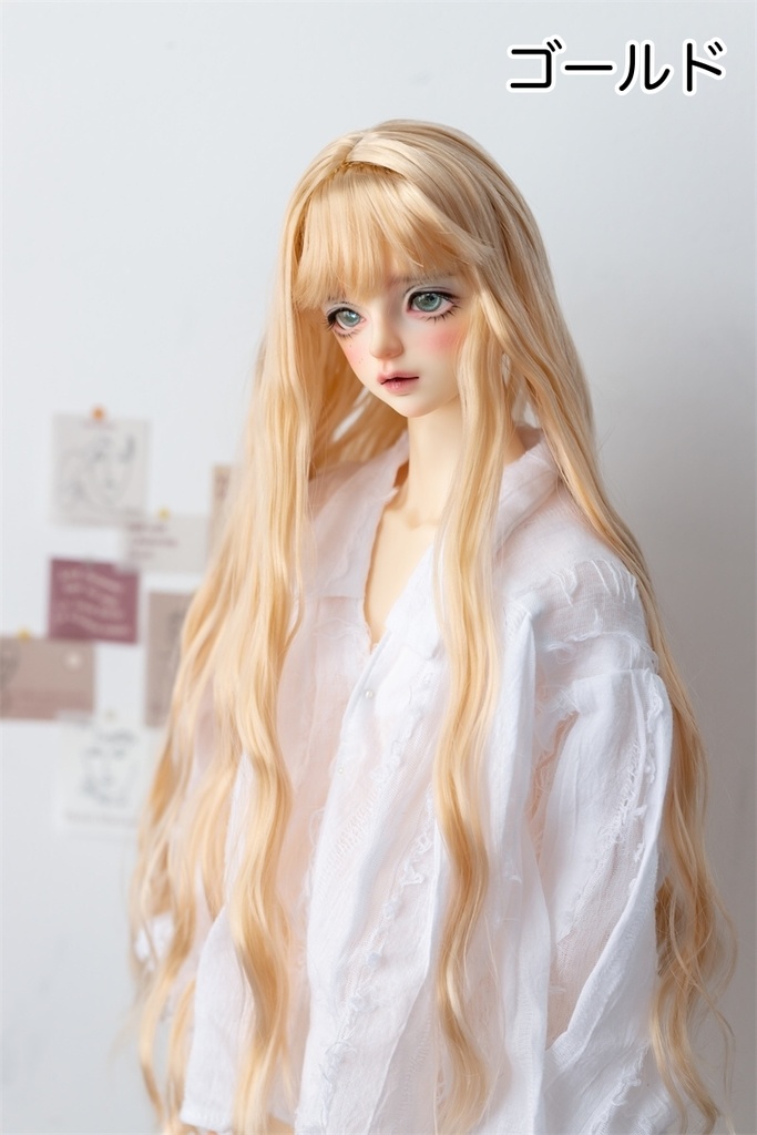 【カカ星球】【8.5-9inch】ドールウィッグ カーリーヘア ロング