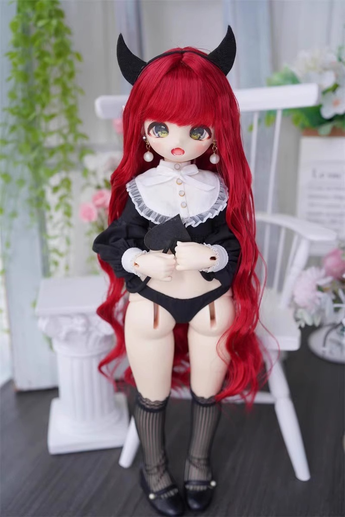 【カカ星球】【7-8inch】ドールウィッグ カーリーヘア ロング