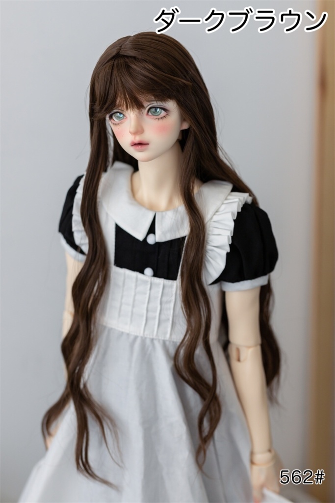 【カカ星球】【7-8inch】ドールウィッグ カーリーヘア ロング