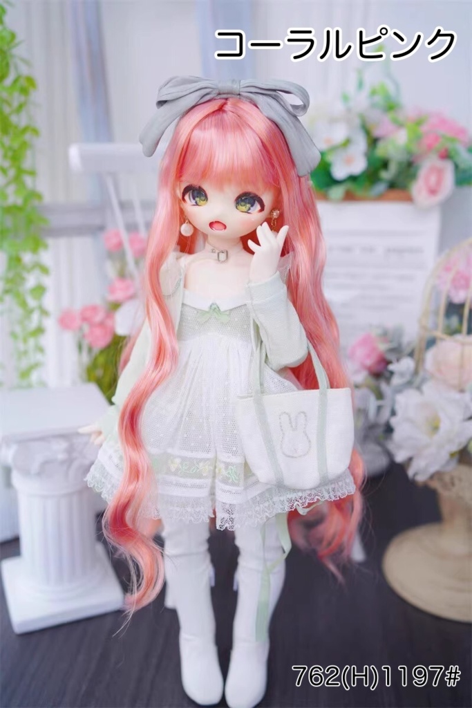 【カカ星球】【7-8inch】ドールウィッグ カーリーヘア ロング