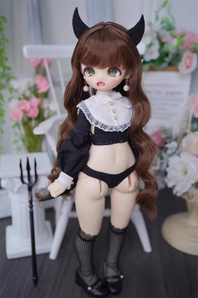 【カカ星球】【7-8inch】ドールウィッグ カーリーヘア ロング