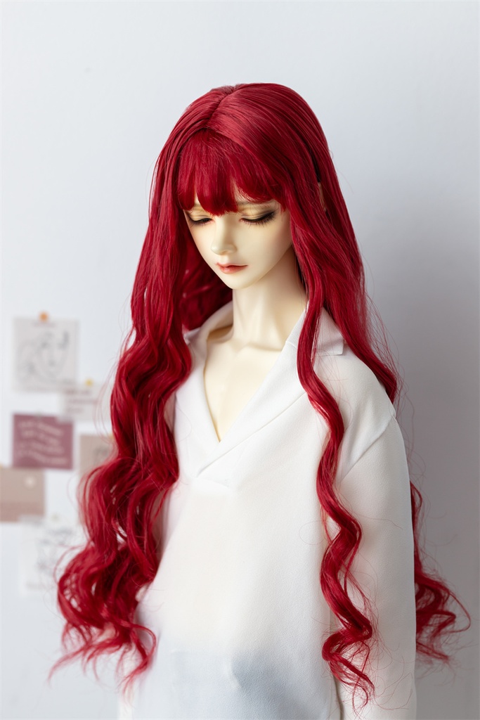 【カカ星球】【6-7inch】ドールウィッグ カーリーヘア ロング