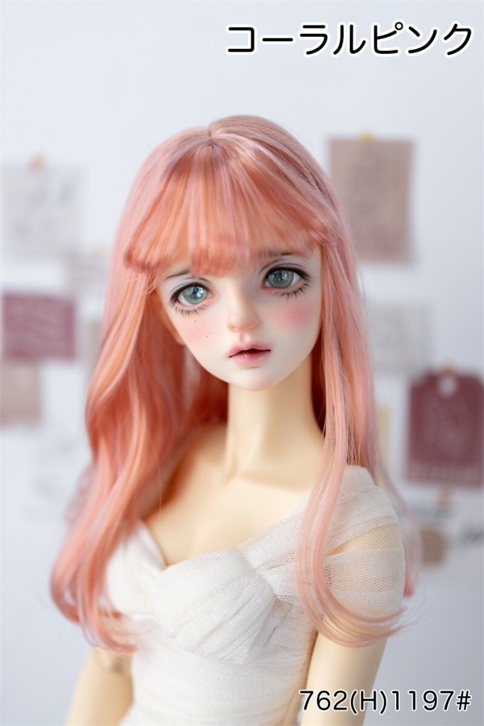 【カカ星球】【6-7, 7-8, 8.5-9inch】ドールウィッグ　セミロングワンカール