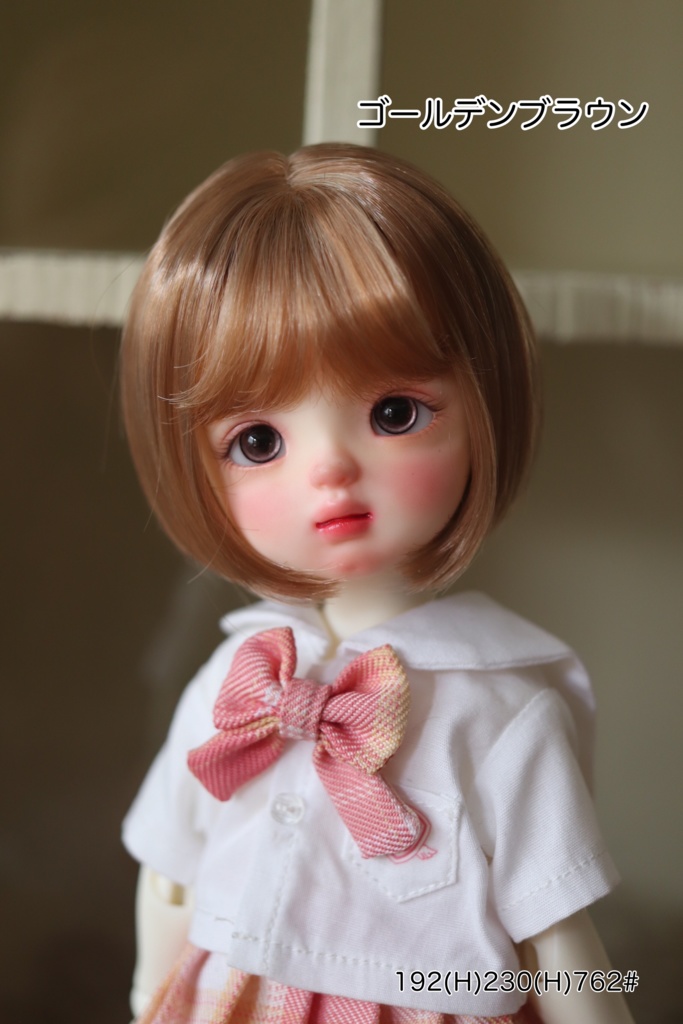 【カカ星球】【6-7inch】ドールウィッグ ショートヘア ボブ(取寄せ)