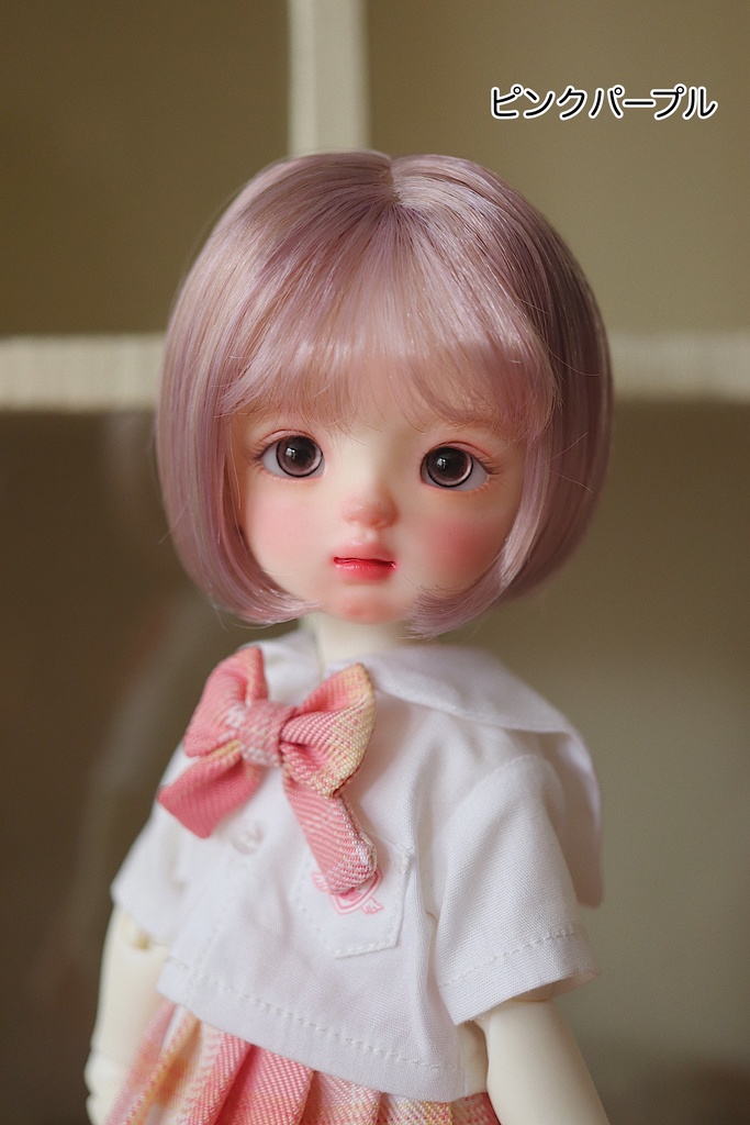 【カカ星球】【6-7inch】ドールウィッグ ショートヘア ボブ(取寄せ)