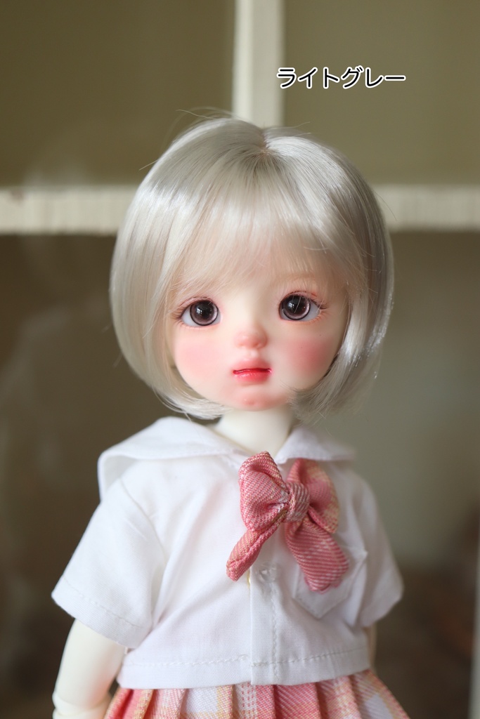 【カカ星球】【6-7inch】ドールウィッグ ショートヘア ボブ(取寄せ)