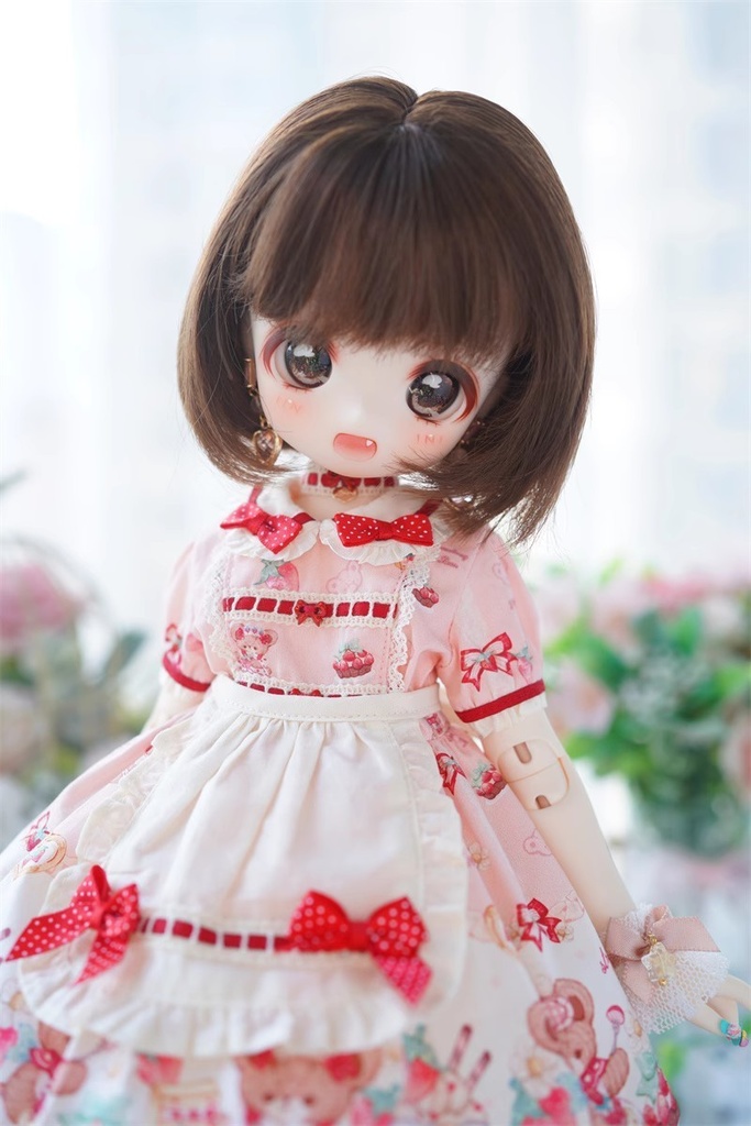 【カカ星球】【7-8inch】ショートヘア ボブ ミルク糸 9カラー