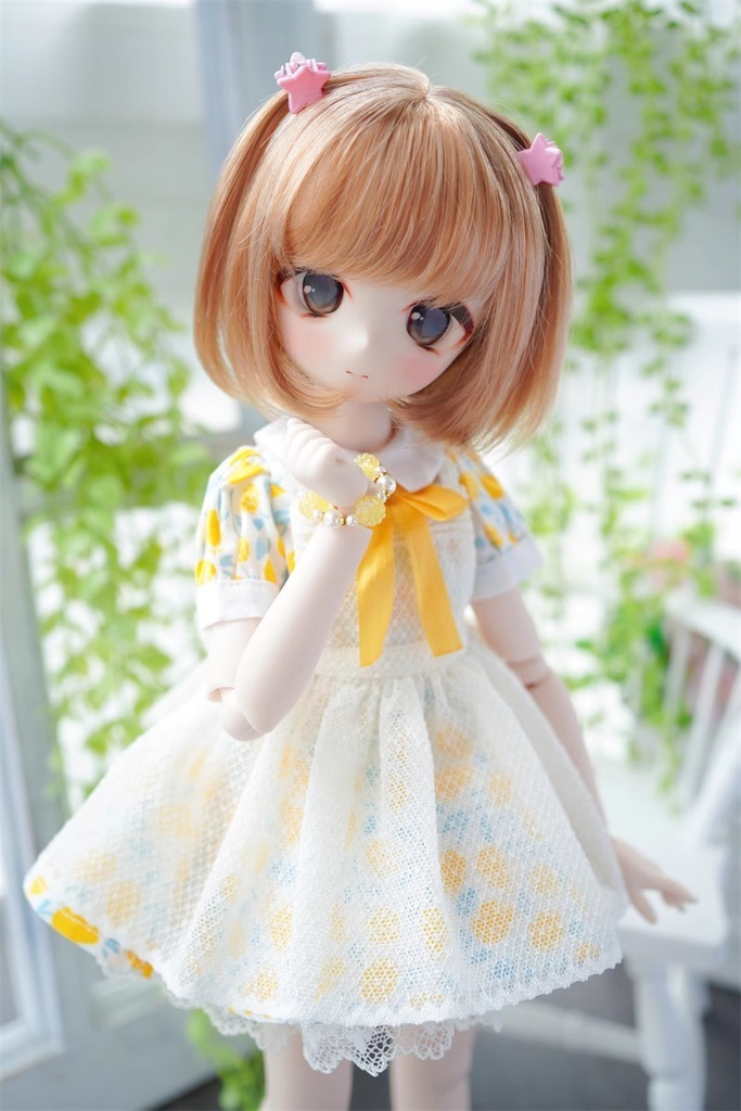 【カカ星球】【7-8inch】ショートヘア ボブ ミルク糸 9カラー