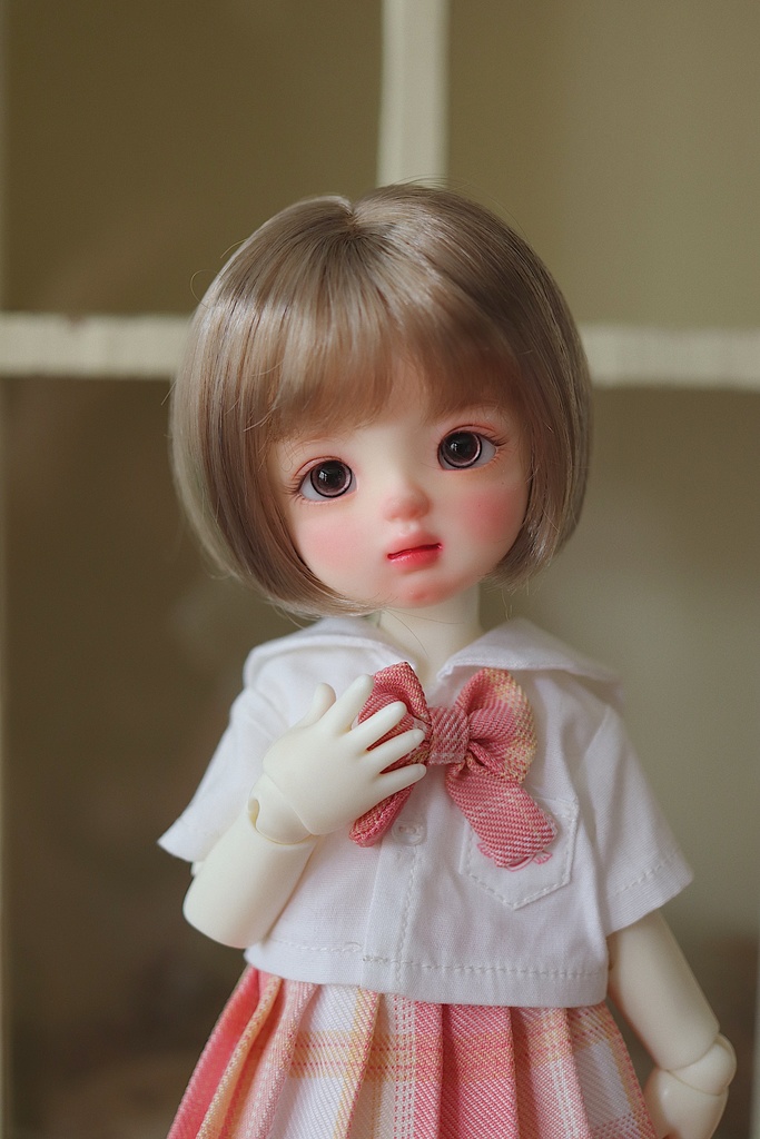 【カカ星球】【7-8inch】ショートヘア ボブ ミルク糸 9カラー