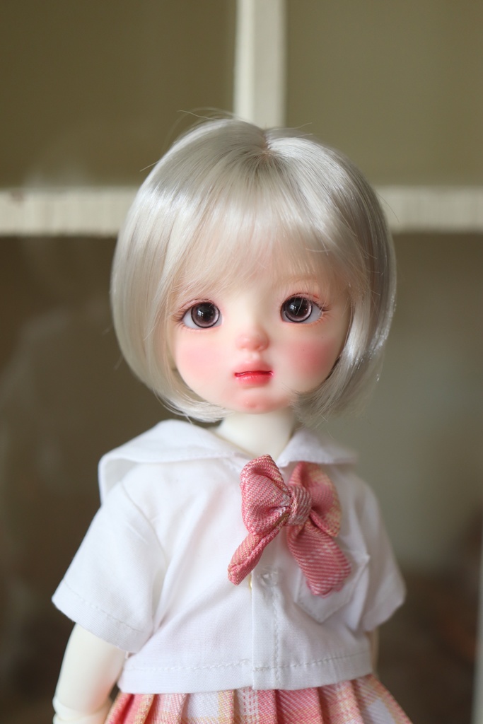 【カカ星球】【7-8inch】ショートヘア ボブ ミルク糸 9カラー