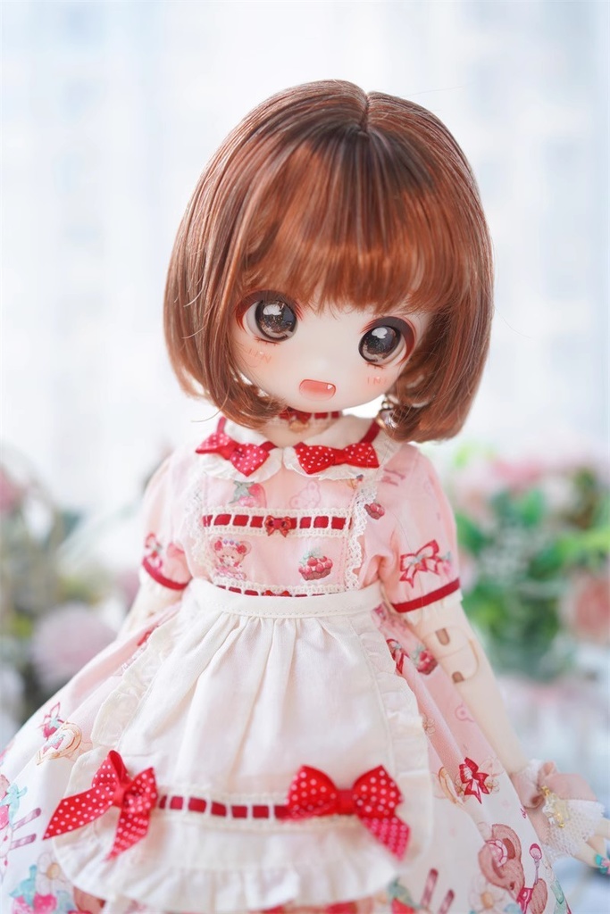 【カカ星球】【7-8inch】ショートヘア ボブ ミルク糸 9カラー