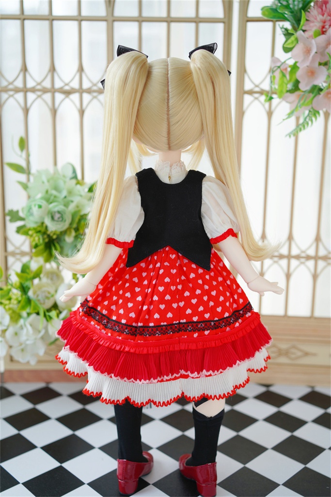 【カカ星球】【1/4】ドール服 ワンピース ベストセット
