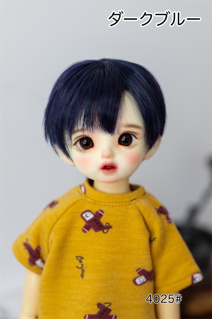 【カカ星球】【6-7inch】ドールウィッグ ショート セット前髪