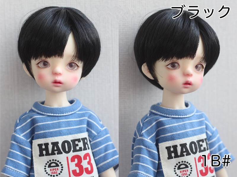 【カカ星球】【6-7inch】ドールウィッグ ショート セット前髪