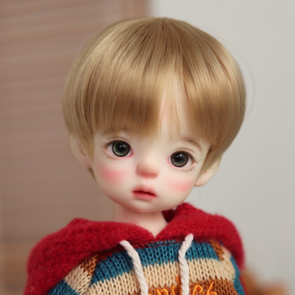【カカ星球】【6-7inch】ドールウィッグ ショート セット前髪