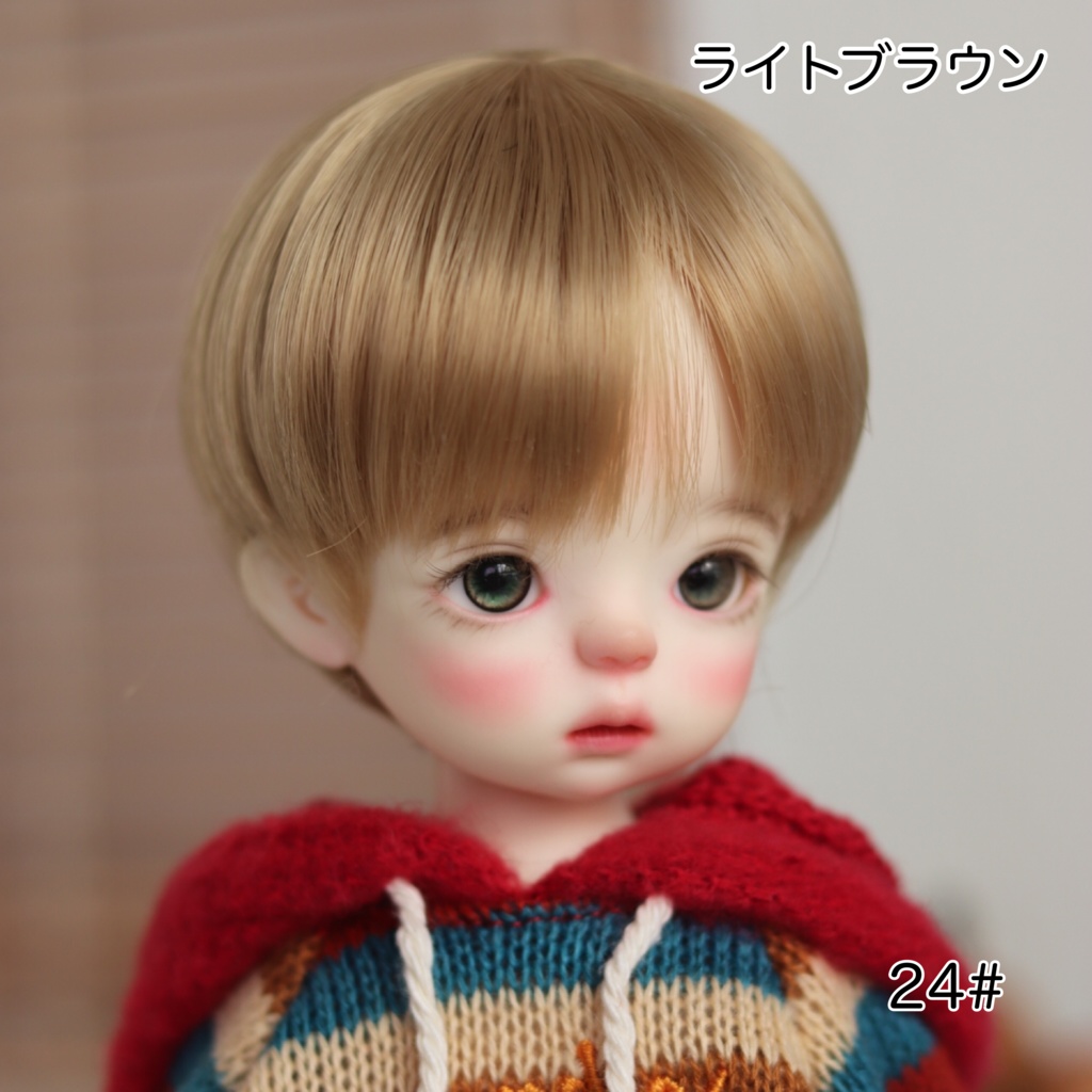 【カカ星球】【7-8inch】ドールウィッグ ショート セット前髪(取寄せ)