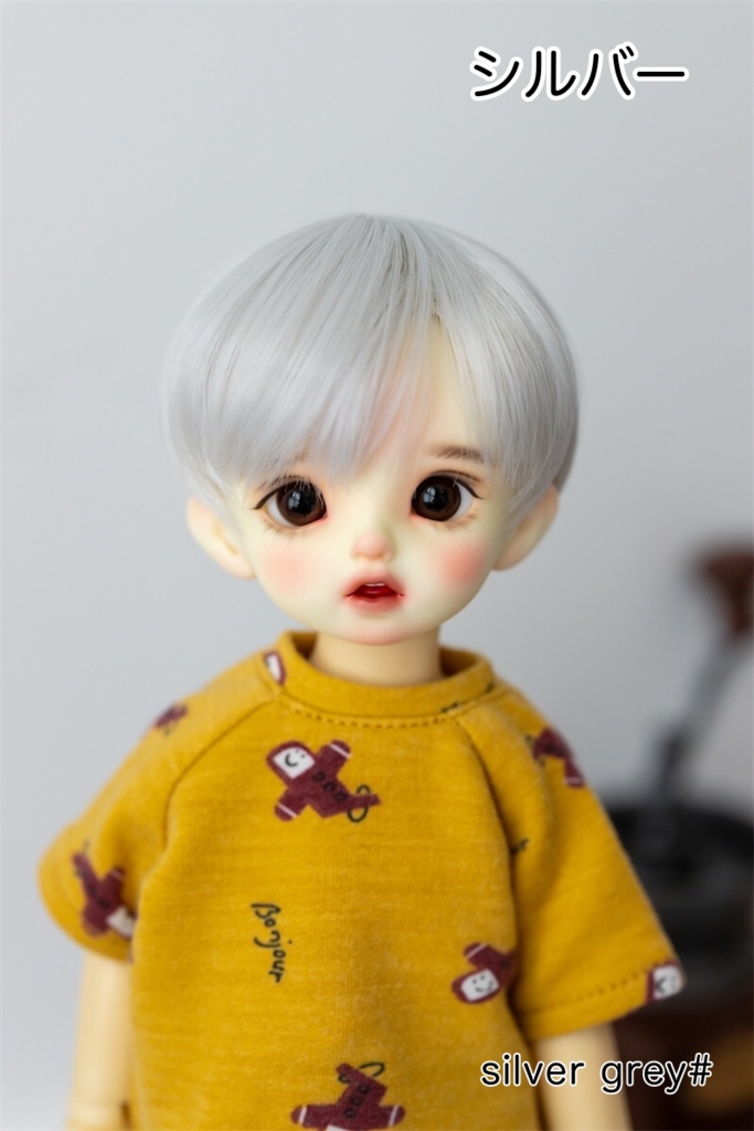 【カカ星球】【7-8inch】ドールウィッグ ショート セット前髪(取寄せ)