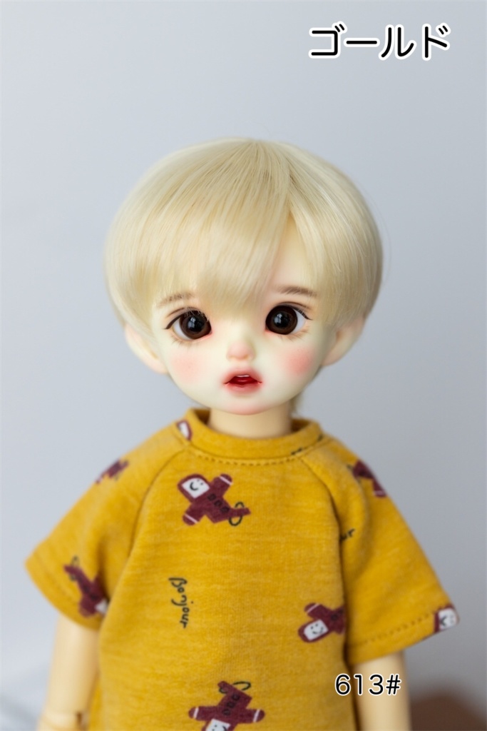 【カカ星球】【8.5-9inch】ドールウィッグ ショート セット前髪