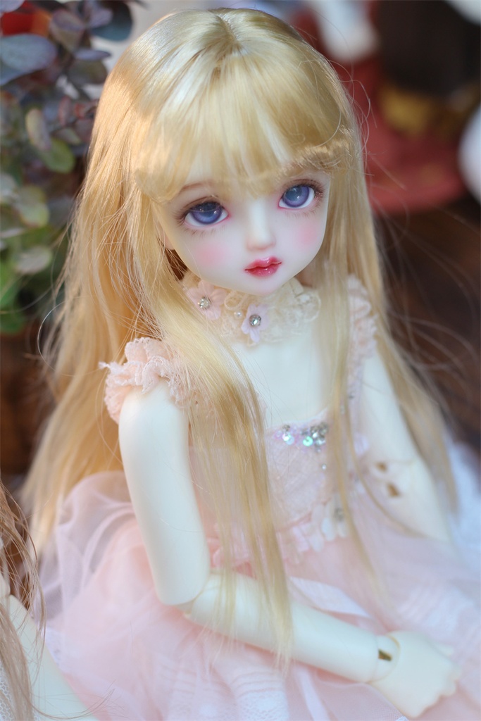 【カカ星球】【8-8.5, 8.5-9inch】ドールウィッグ ロングヘア