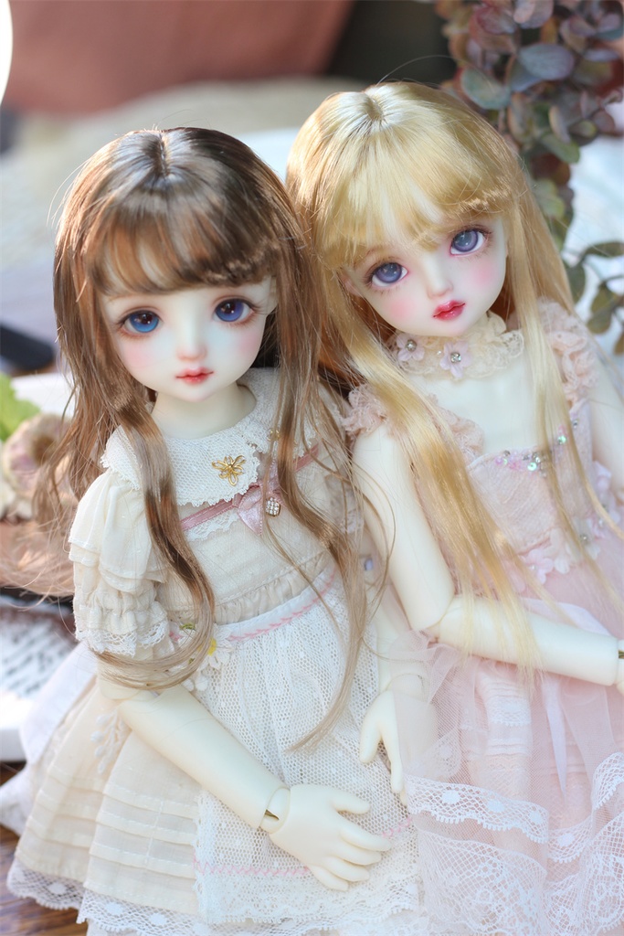 【カカ星球】【8-8.5, 8.5-9inch】ドールウィッグ ロングヘア