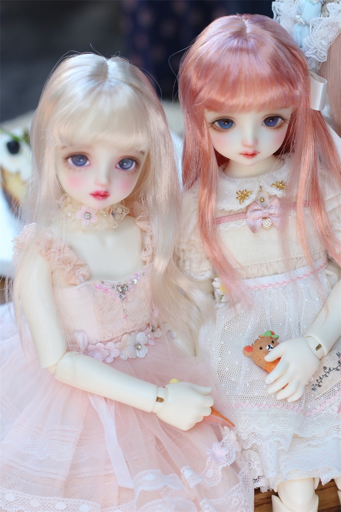 【カカ星球】【8-8.5, 8.5-9inch】ドールウィッグ ロングヘア