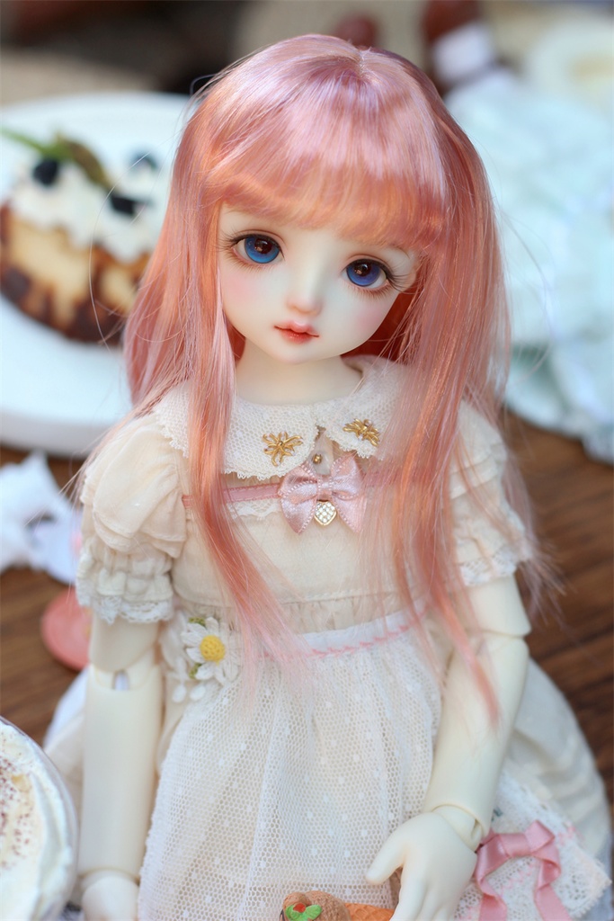 【カカ星球】【8-8.5, 8.5-9inch】ドールウィッグ ロングヘア