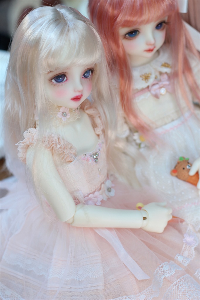 【カカ星球】【8-8.5, 8.5-9inch】ドールウィッグ ロングヘア