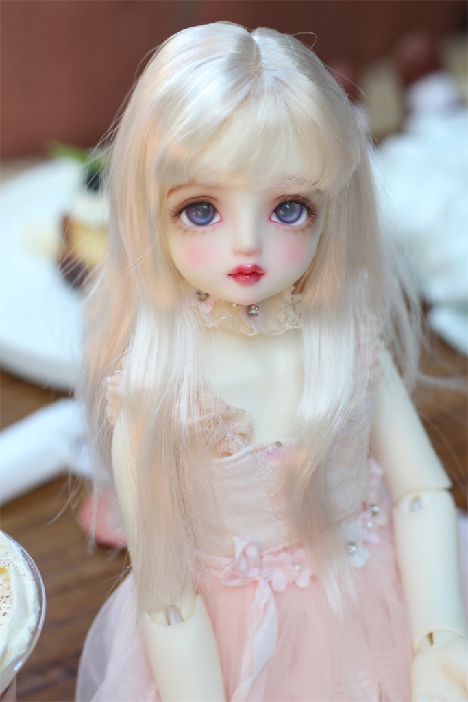 【カカ星球】【6-7, 7-8inch】ドールウィッグ ロングヘア