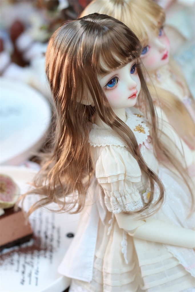 【カカ星球】【6-7, 7-8inch】ドールウィッグ ロングヘア