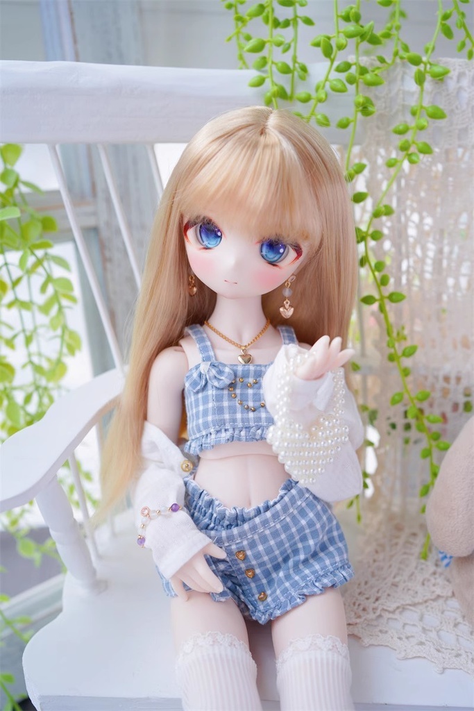 【カカ星球】【8.5-9inch】ドールウィッグ ロングストレート