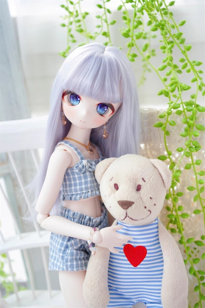 【カカ星球】【8.5-9inch】ドールウィッグ ロングストレート