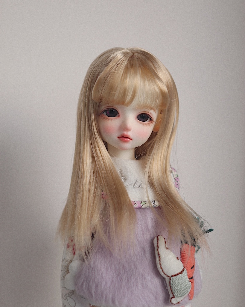 【カカ星球】【8.5-9inch】ドールウィッグ ロングストレート