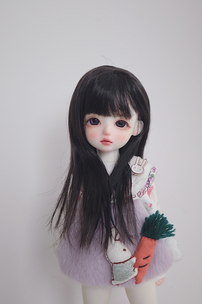 【カカ星球】【8.5-9inch】ドールウィッグ ロングストレート