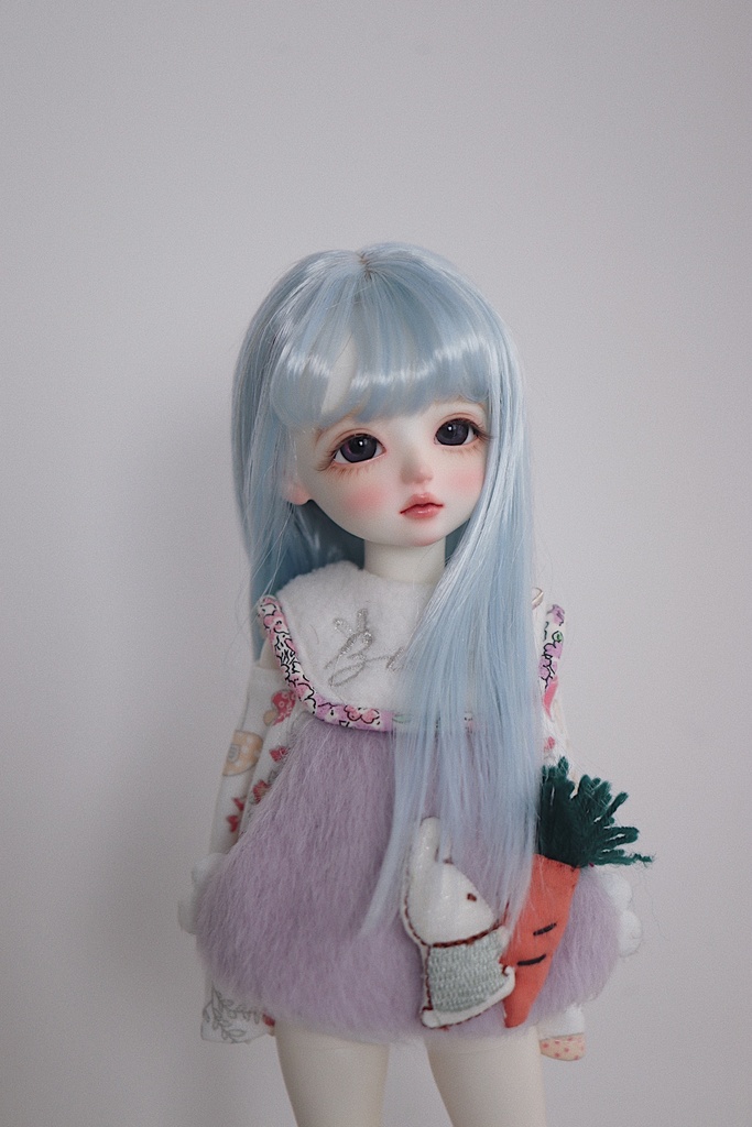 【カカ星球】【8.5-9inch】ドールウィッグ ロングストレート