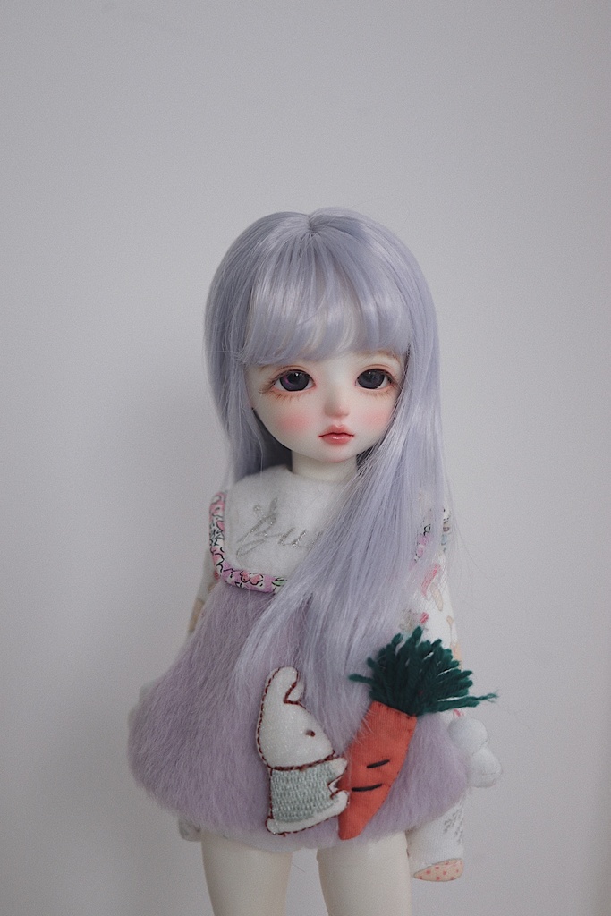 【カカ星球】【8.5-9inch】ドールウィッグ ロングストレート