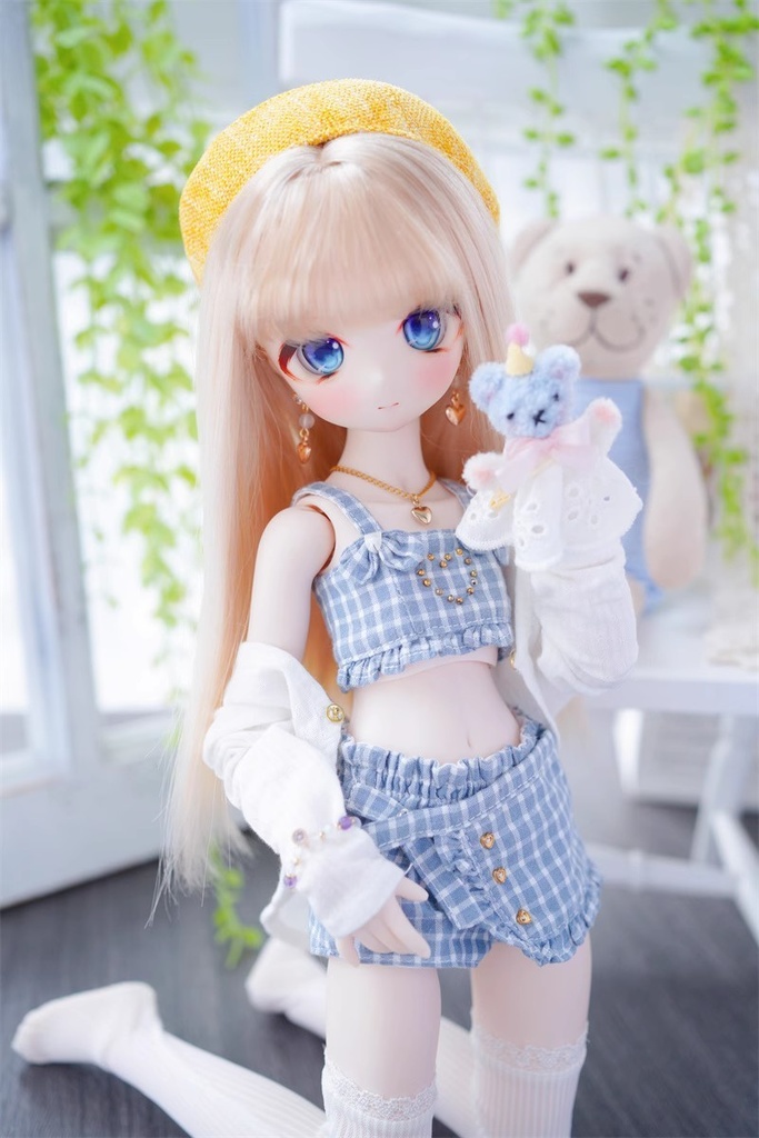 【カカ星球】【8.5-9inch】ドールウィッグ ロングストレート