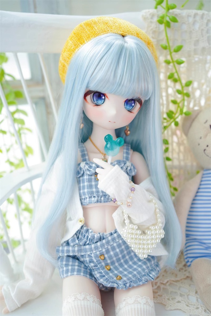 【カカ星球】【8.5-9inch】ドールウィッグ ロングストレート