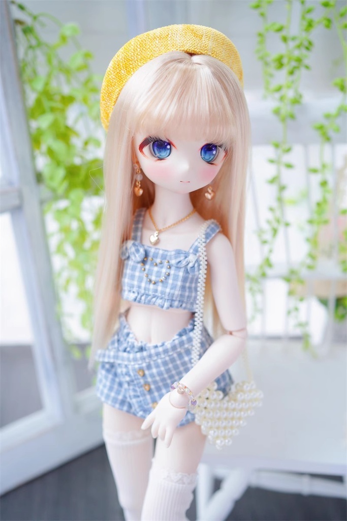 【カカ星球】【8.5-9inch】ドールウィッグ ロングストレート