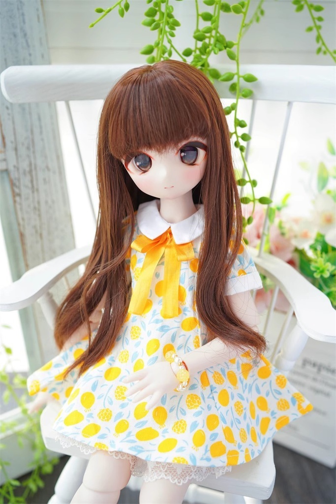 【カカ星球】【8.5-9inch】ドールウィッグ ロングストレート
