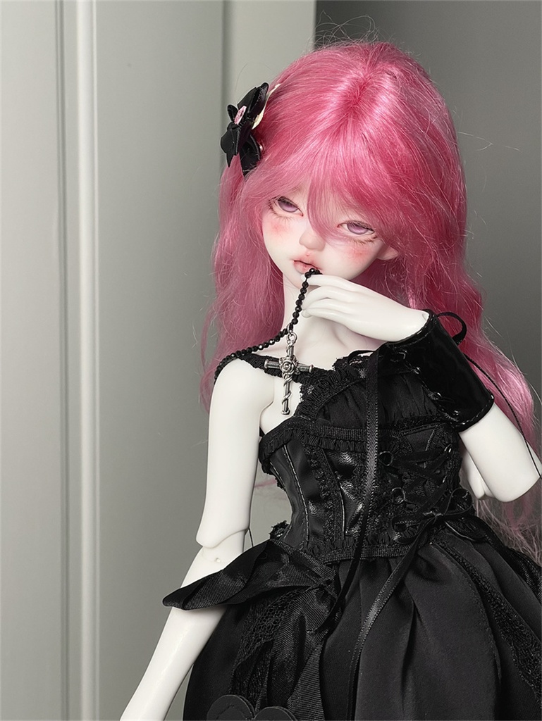 【カカ星球】【1/4】ドール服 黒バラドレス