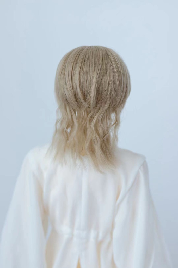 【カカ星球】 【6-7, 7-8, 8-8.5, 8.5-9inch】ドールウィッグ ウェーブウルフ