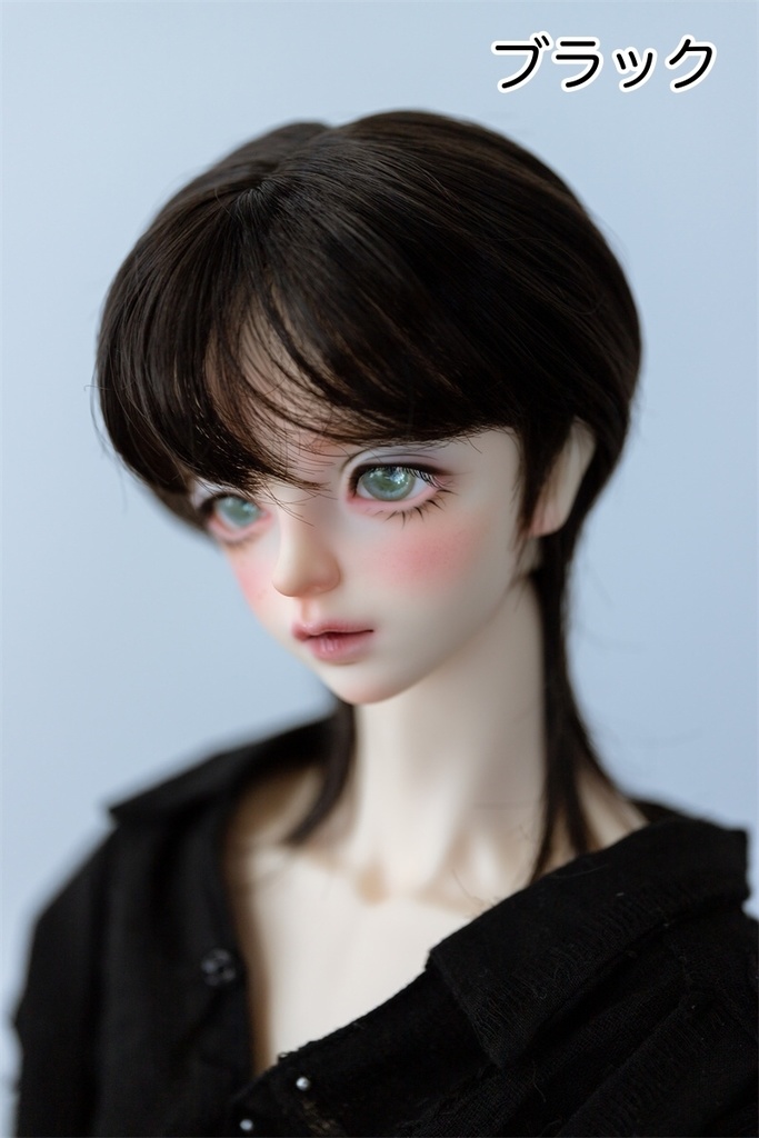 【カカ星球】【6-7, 7-8inch】ドールウィッグ メンズセミロング