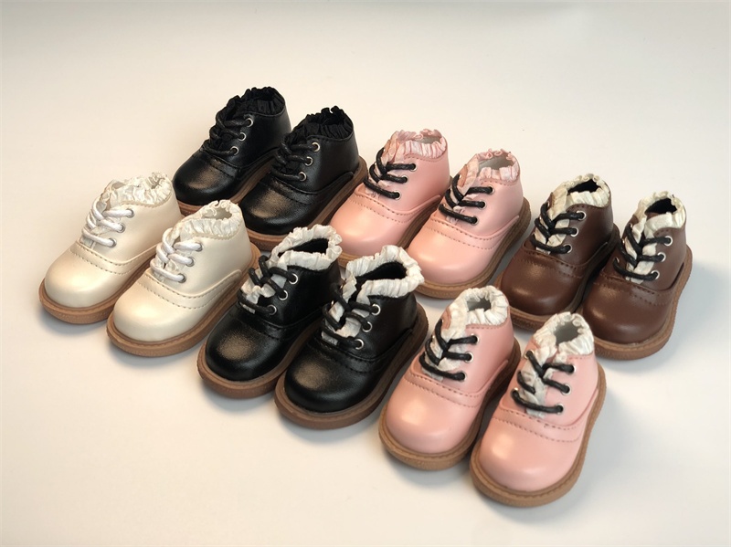 【カカ星球】【1/4】ドール靴 フリルショートブーツ