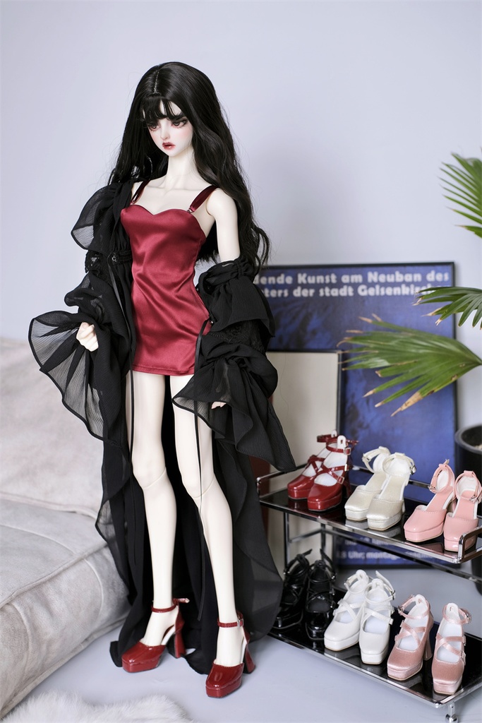 【カカ星球】【1/3】ドール靴 ハイヒール ベルト有り、ベルト無し選択可