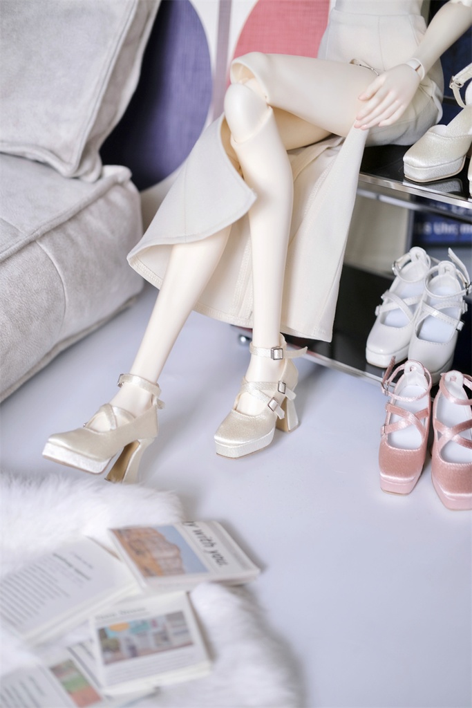 【カカ星球】【1/3】ドール靴 ハイヒール ベルト有り、ベルト無し選択可