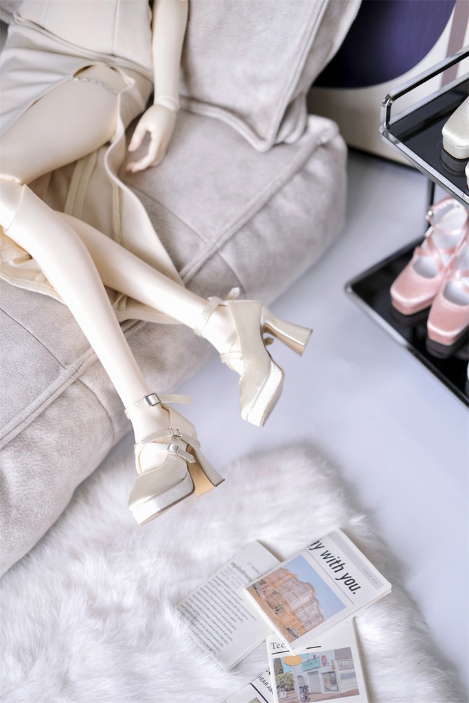 【カカ星球】【1/3】ドール靴 ハイヒール ベルト有り、ベルト無し選択可