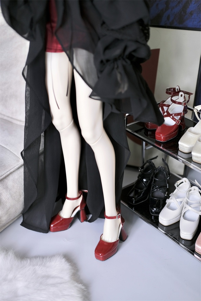 【カカ星球】【1/3】ドール靴 ハイヒール ベルト有り、ベルト無し選択可
