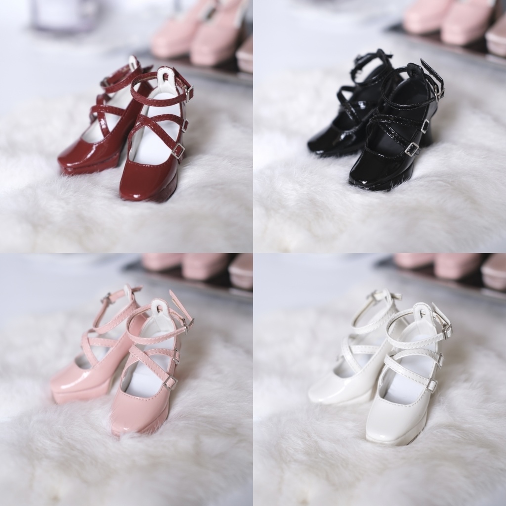 【カカ星球】【1/3】ドール靴 ハイヒール ベルト有り、ベルト無し選択可