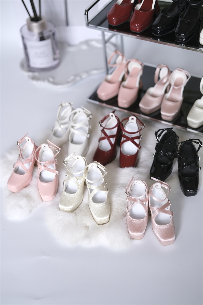 【カカ星球】【1/3】ドール靴 ハイヒール ベルト有り、ベルト無し選択可